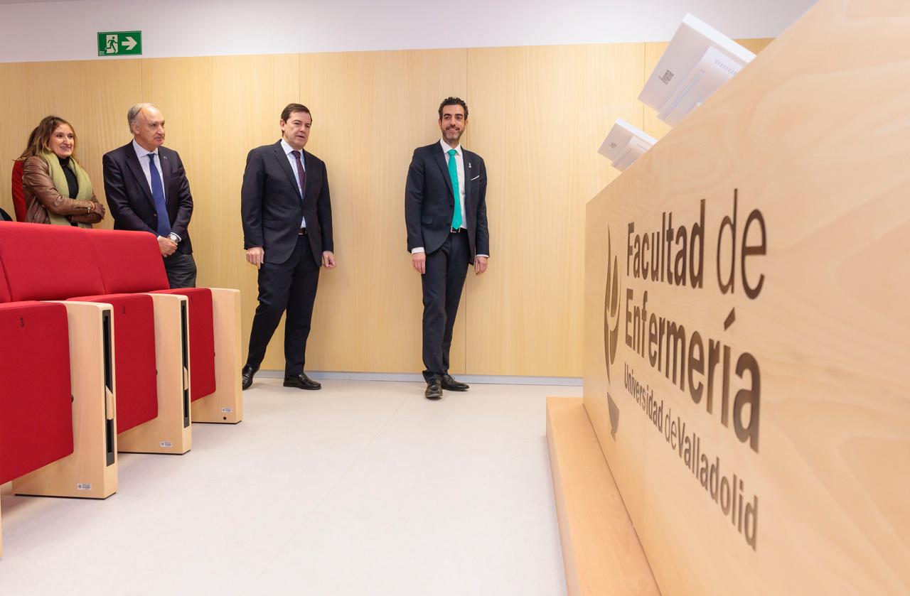 El presidente de la Junta visita la nueva Facultad de Enfermería-Sede Segovia de la UVa