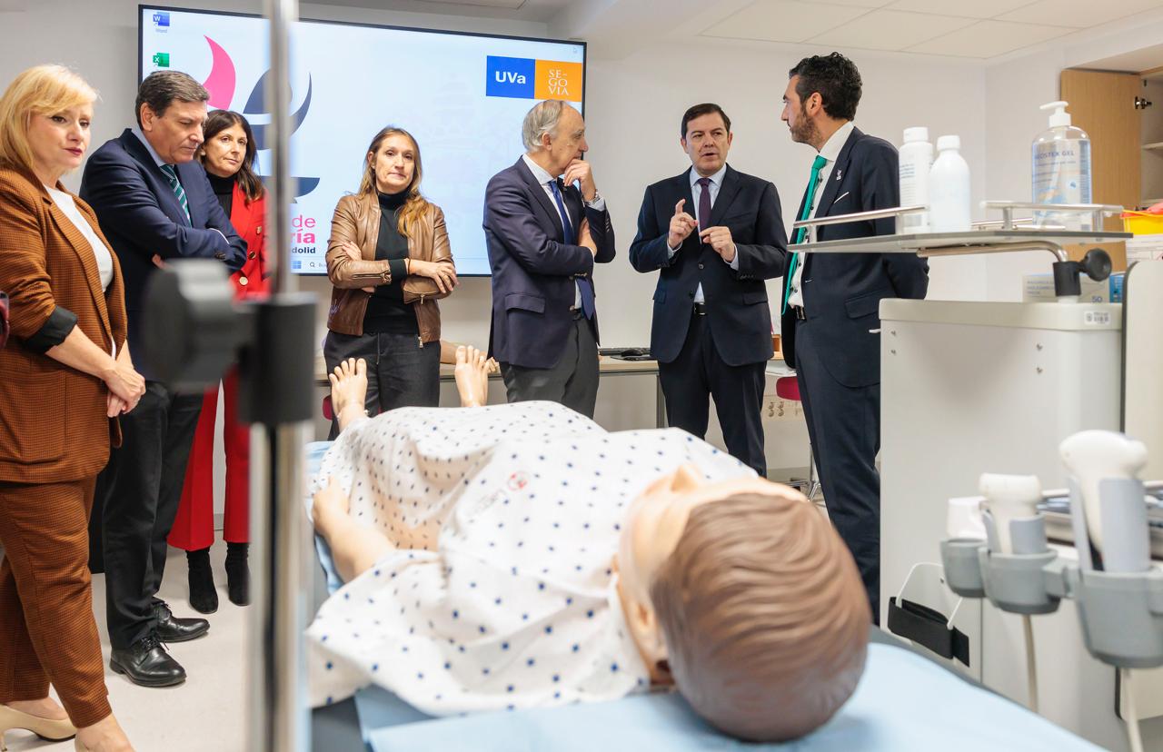 El presidente de la Junta visita la nueva Facultad de Enfermería-Sede Segovia de la UVa