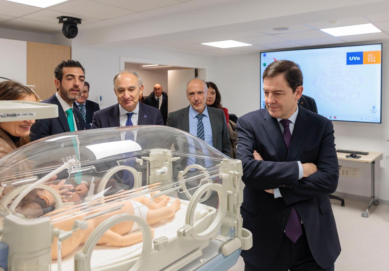 El presidente de la Junta visita la nueva Facultad de Enfermería-Sede Segovia de la UVa