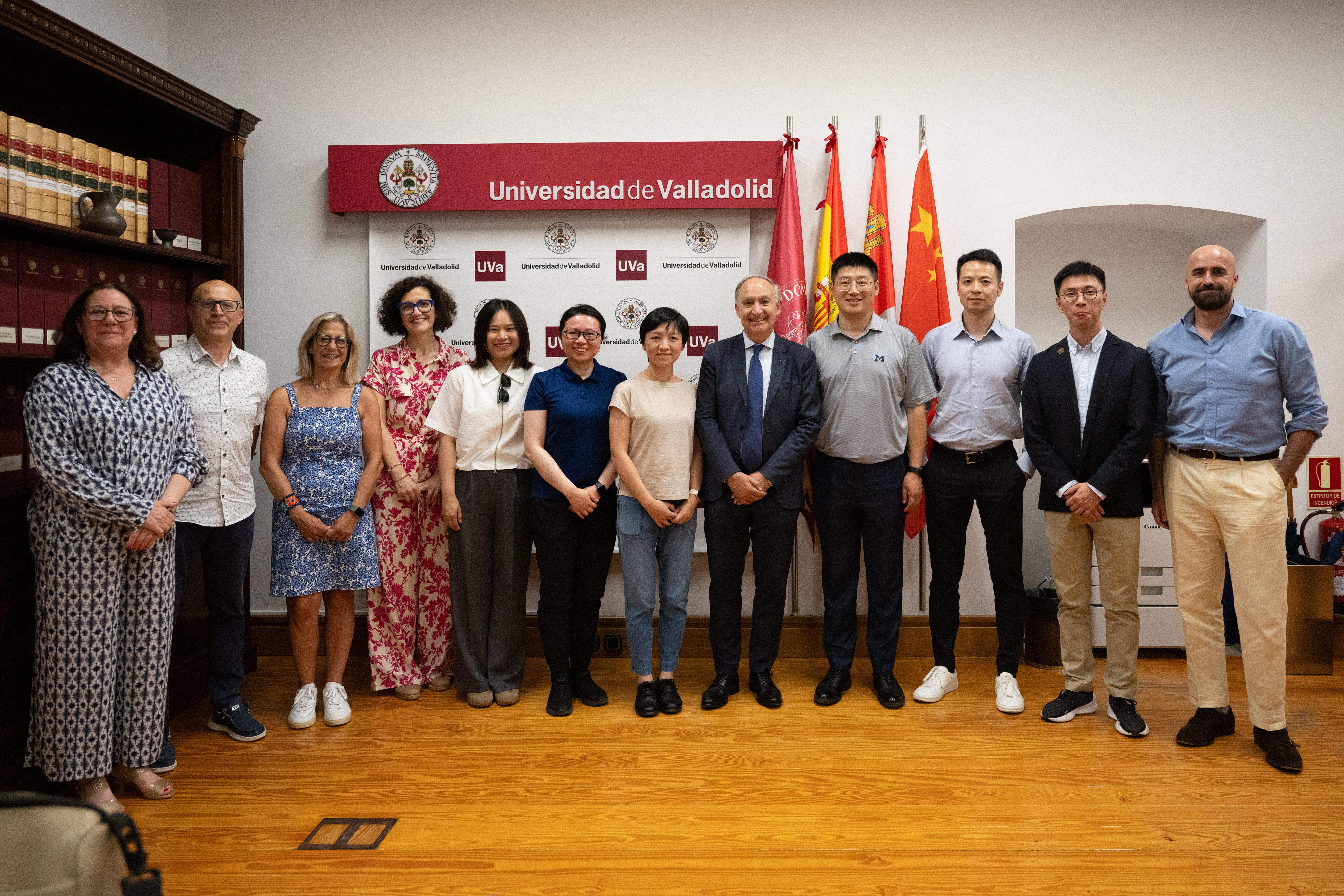 Influyentes profesionales chinos del ámbito de la educación superior visitan la Universidad de Valladolid