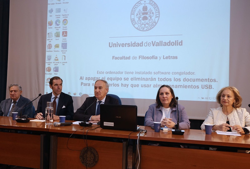 De izquierda a derecha: Jesús Fonseca, Rafael Benjumea, Antonio Largo, Estrella Alonso y Pilar Celma