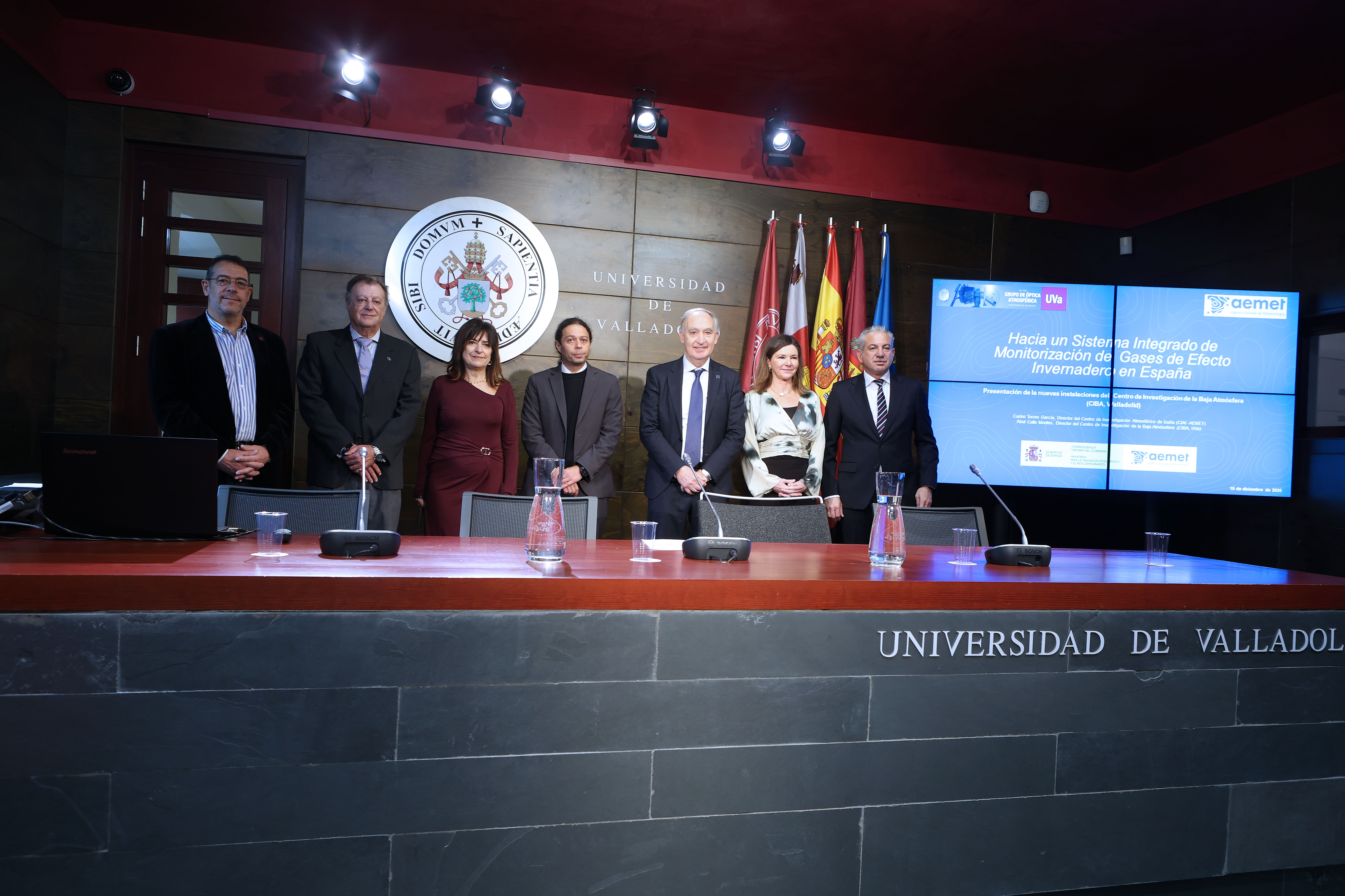 Presentación de la nueva estación en la sala de prensa del Palacio de Santa Cruz