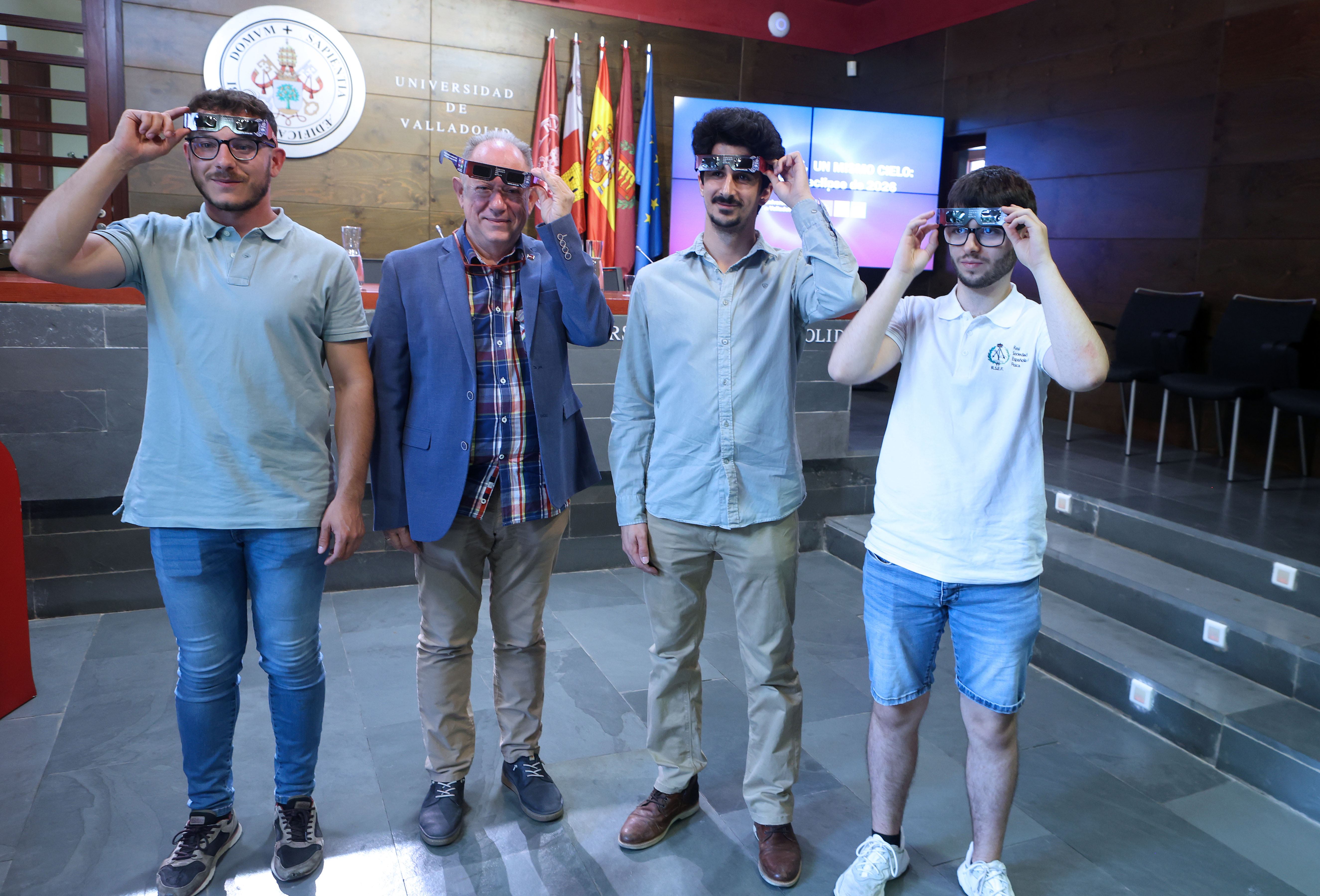 De izquierda a derecha, David Ramos, Bartolomé Rubia, Jorge Monzón y Víctor Cob