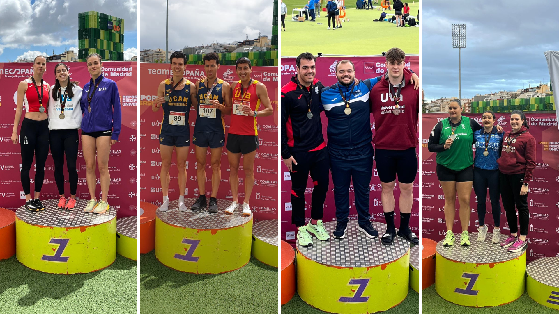 Medallistas de la UVa en el CEU de Atletismo