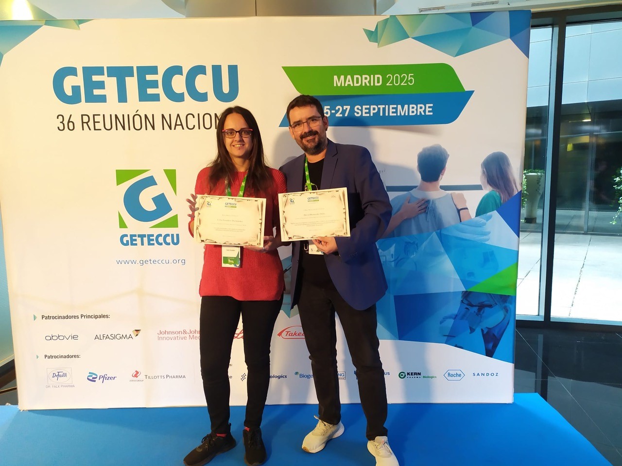 David Bernardo y Celia Escudero en la reunión anual de GETECCU, celebrada en Madrid la semana pasada.