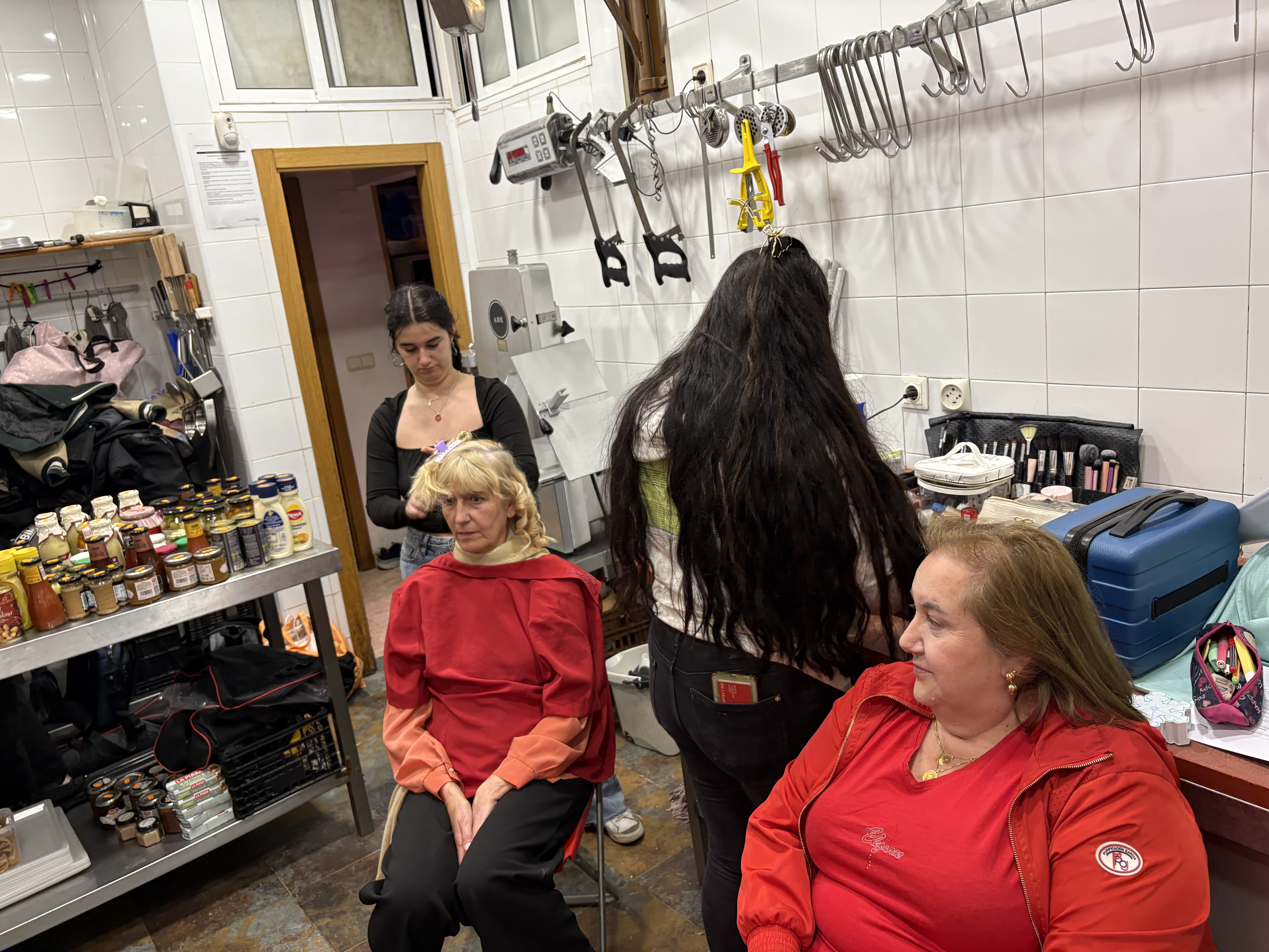 Imágenes de la grabación del cortometraje ‘Costillar y chuletilla’