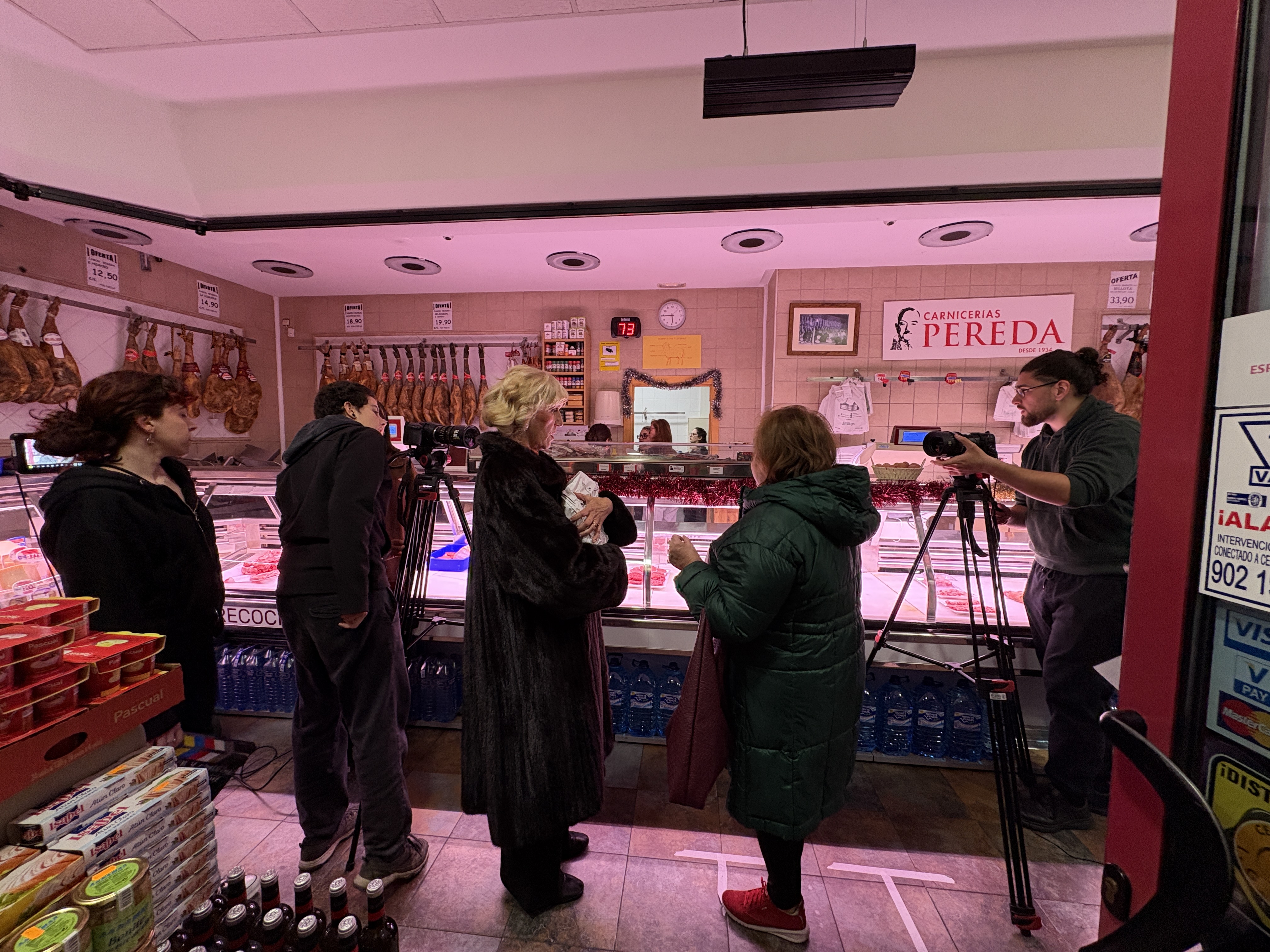 Imágenes de la grabación del cortometraje ‘Costillar y chuletilla’