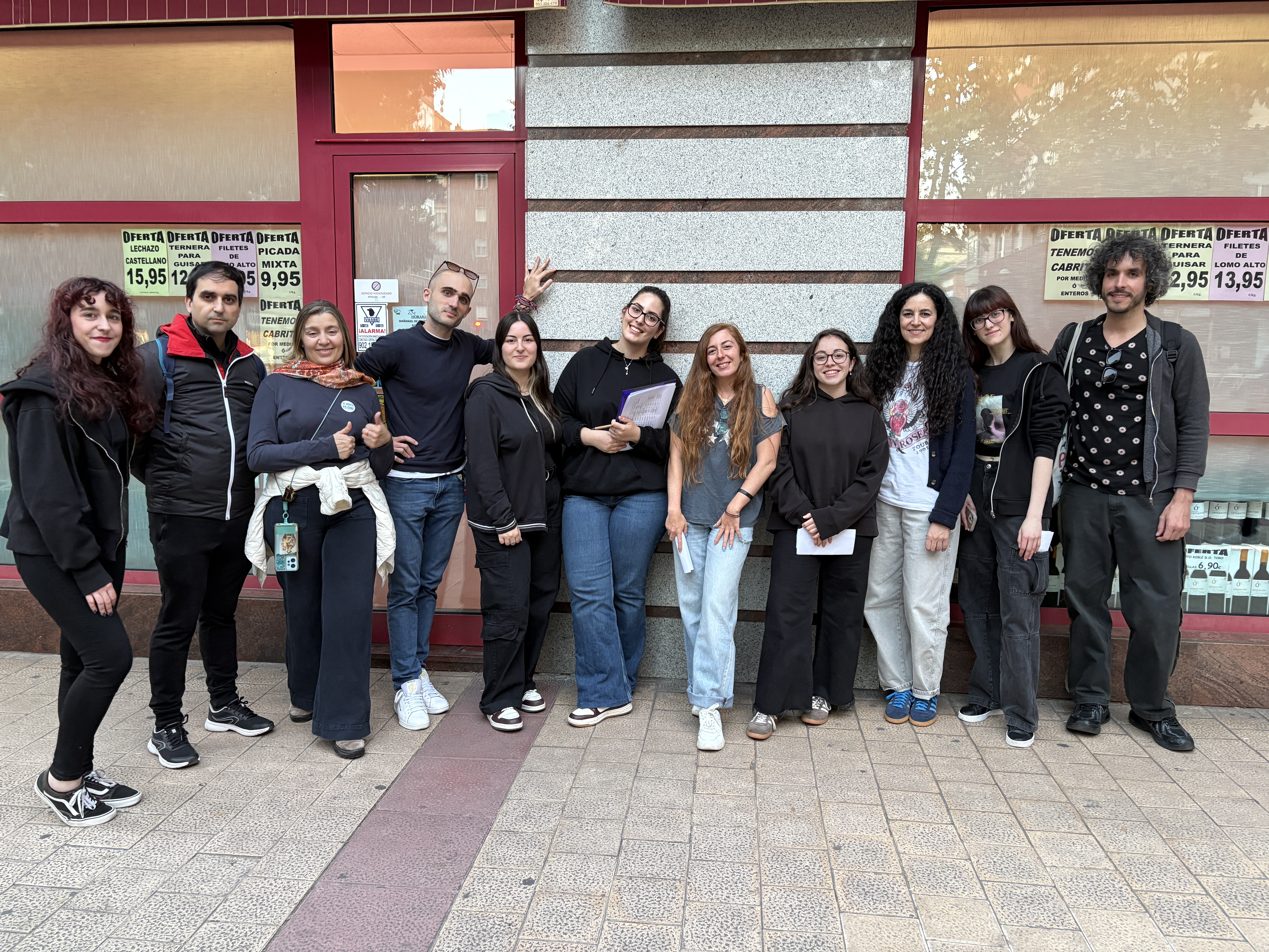 Imágenes de la grabación del cortometraje ‘Costillar y chuletilla’