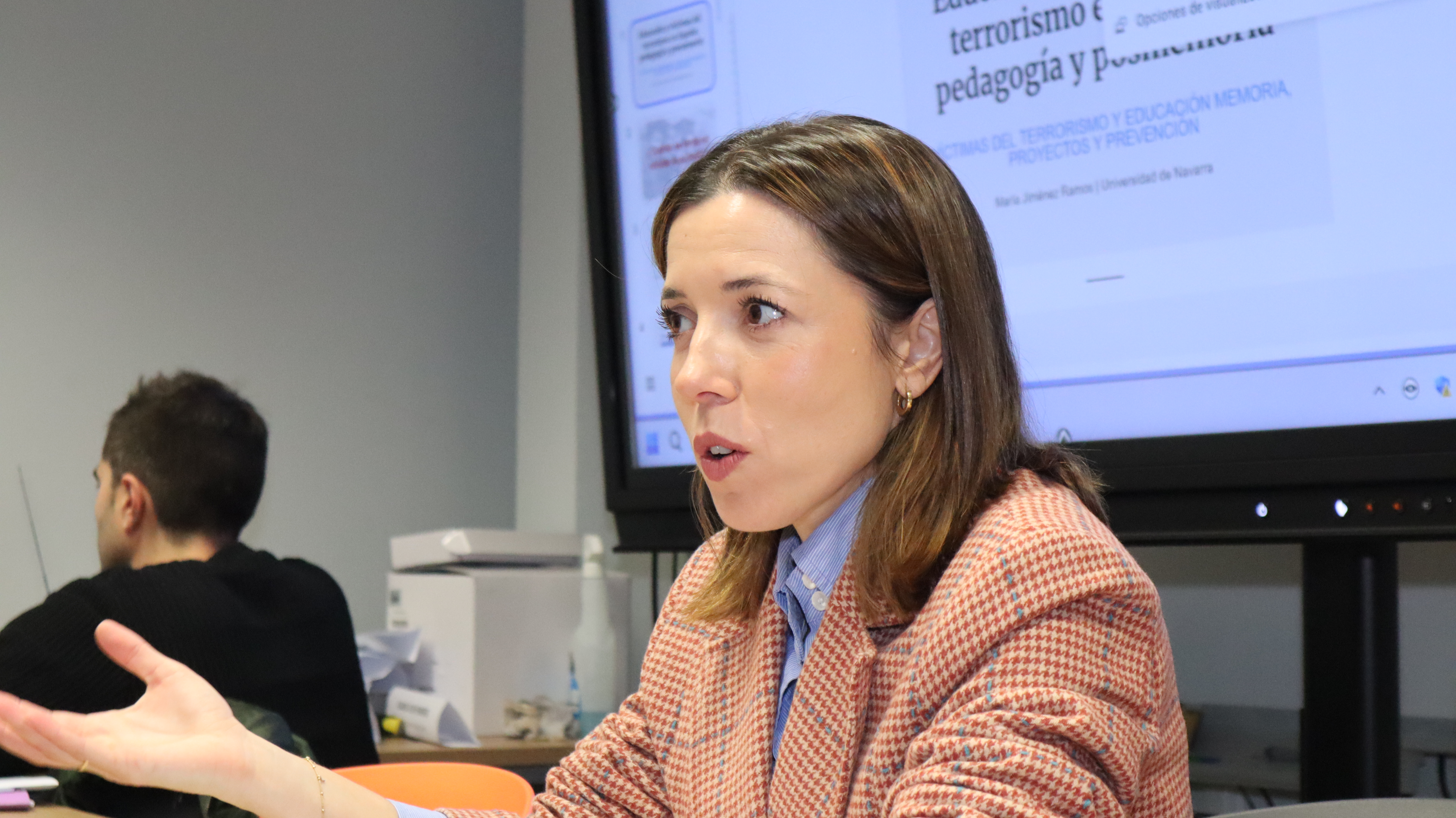 María Jiménez Ramos, de la Universidad de Navarra, ofreció la conferencia inaugural