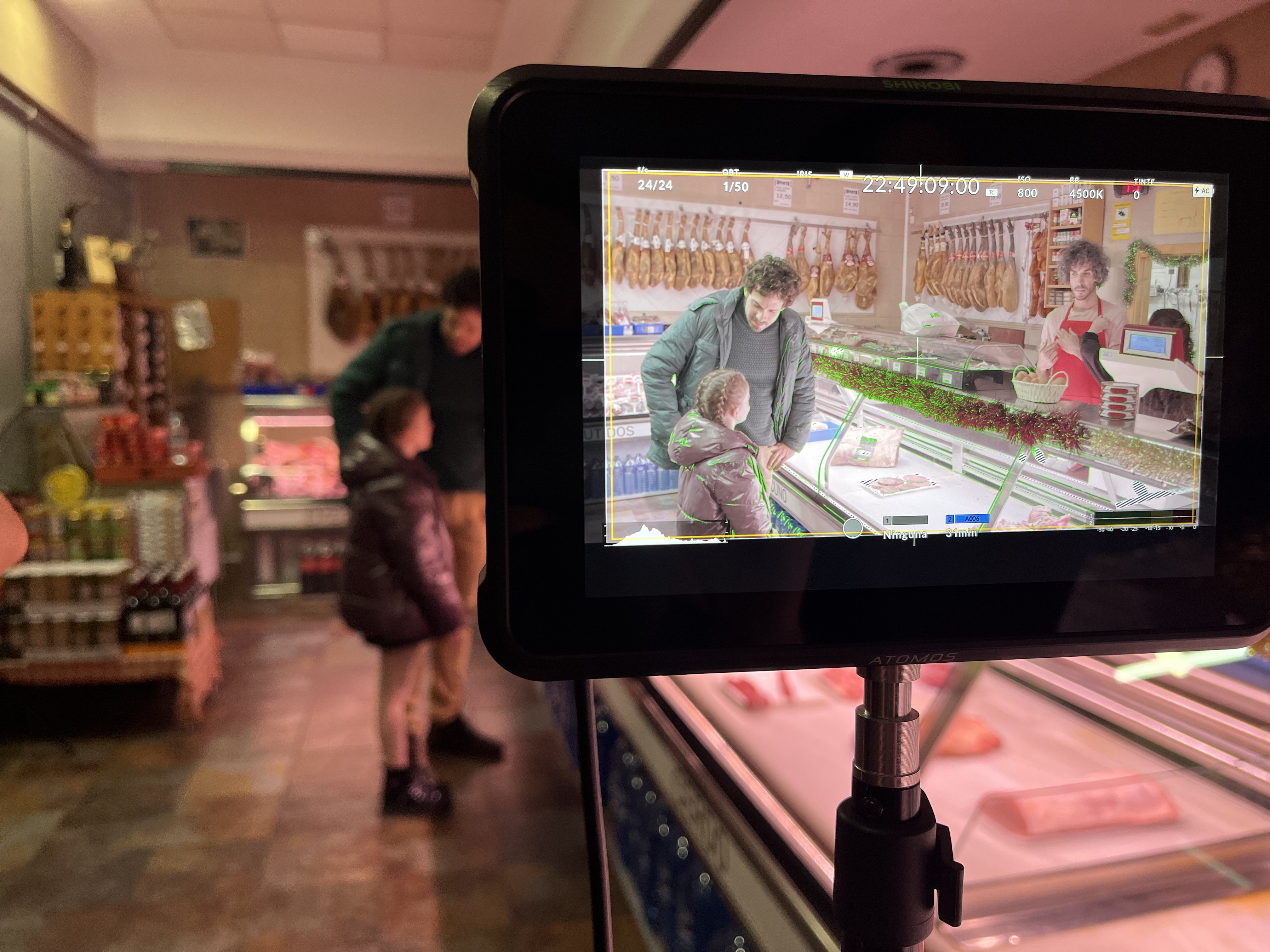 Imágenes de la grabación del cortometraje ‘Costillar y chuletilla’