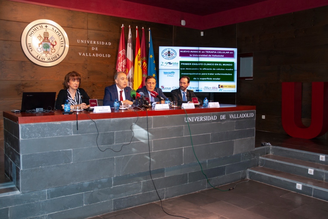 Presentación de la terapia celular innovadora para enfermedades de la superficie ocular desarrollada por el IOBA (Instituto de Oftalmobiología Aplicada de la UVa) en colaboración con el IBGM (Instituto de Biología y Genética Molecular. Ccentro mixto UVa-CSIC).