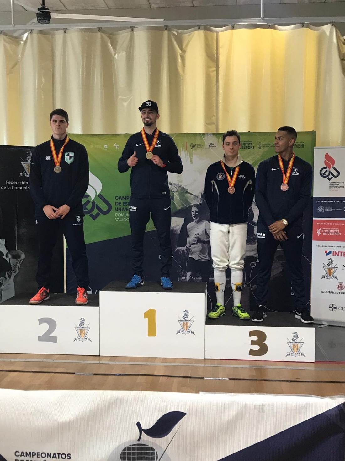 Diego Balmori Jover logró el bronce en la categoría de Espada en Esgrima