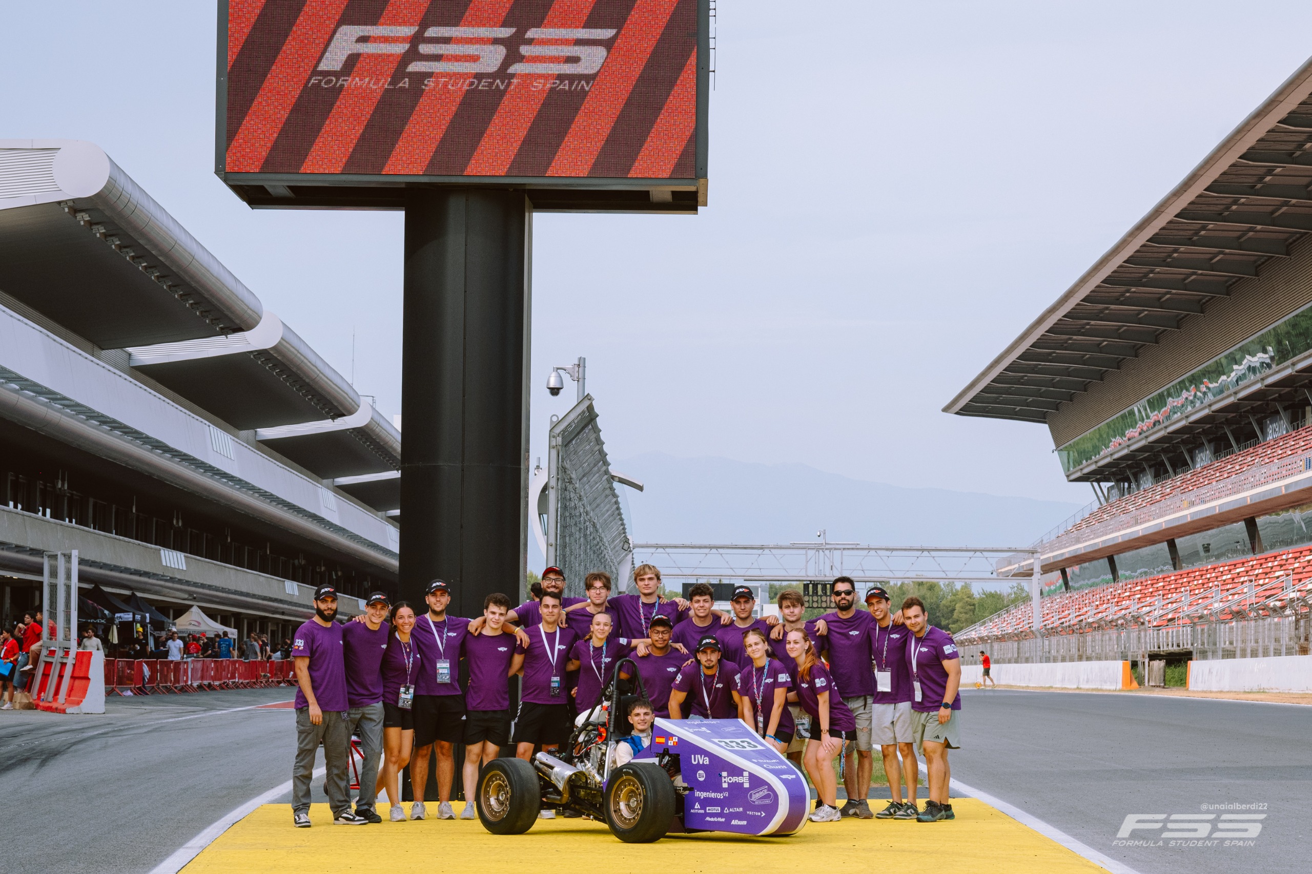 Equipo VallRacing Team en la decimosexta edición de Formula Student Spain