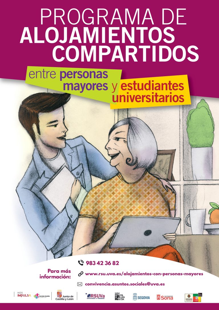 Cartel del Programa de convivencia en alojamientos compartidos