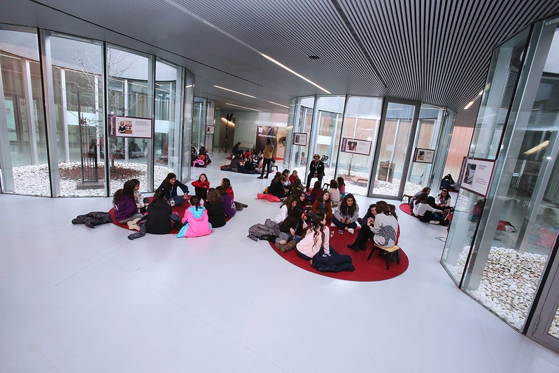 Imagen del vestíbulo del Centro Cultural Antigua Cárcel, LECRÁC, donde se ha celebrado la tercera edición de #Rompedoras