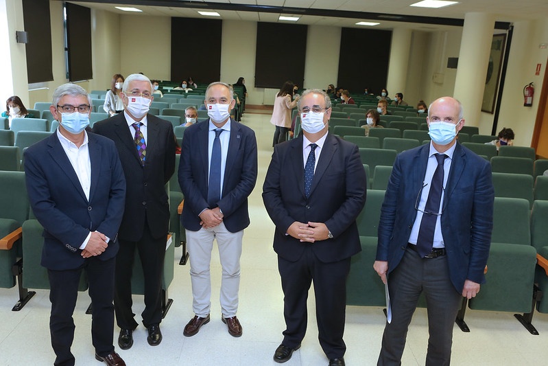 De izquierda a derecha, José Daniel Posadas, José Antonio Orejas, Antonio Largo, José Antonio Salvador Insúa, y Luis del Hoyo