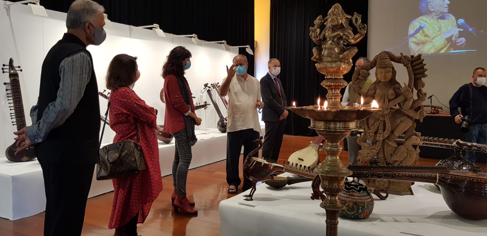 Inauguración de la exposición ‘Tesoros Musicales de la India’