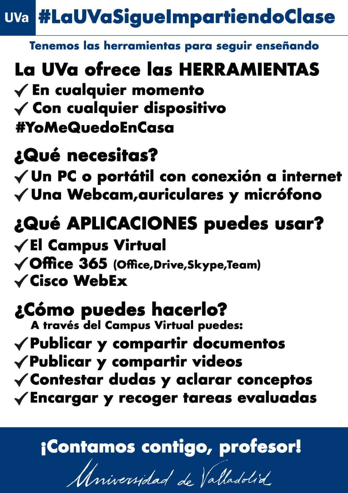 Consejos para los profesores de la UVa