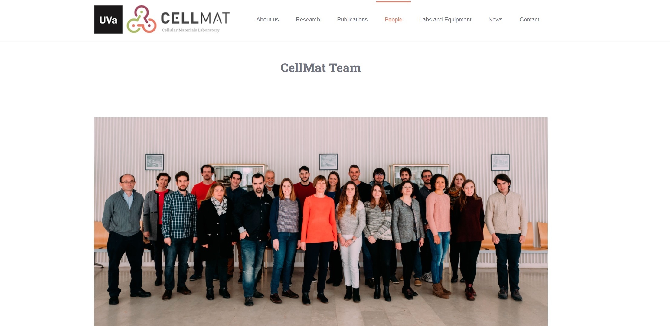 Equipo del Laboratiorio Cellmat de la Universidad de Valladolid