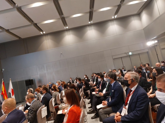 El Rector de la Universidad de Valladolid, durante una de las sesiones del foro.